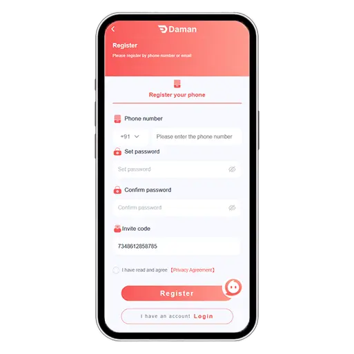 JEETO88 Registration Step 1