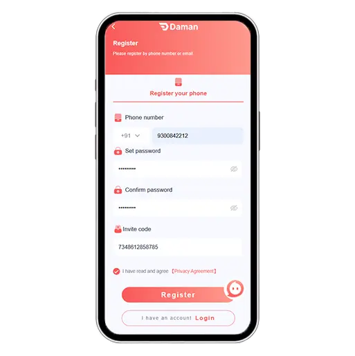 JEETO88 Registration Step 2